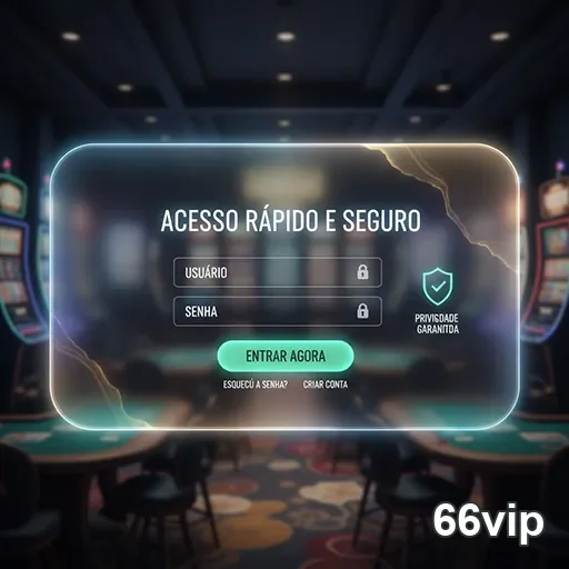 Tela de login do 66vip com acesso rápido e seguro.