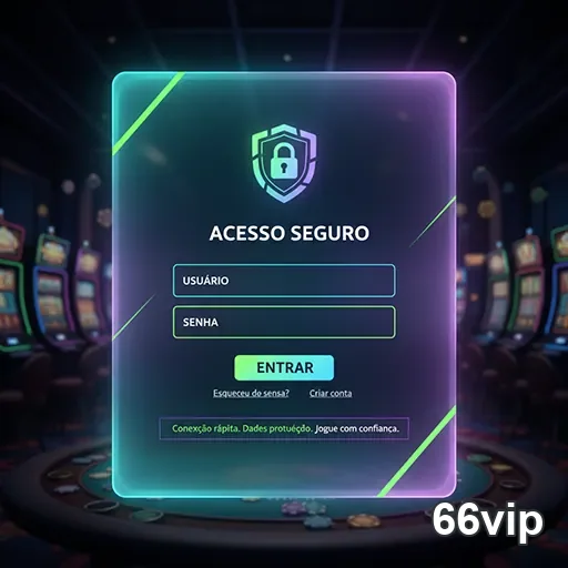 Tela de login do 66vip com acesso seguro para usuários.