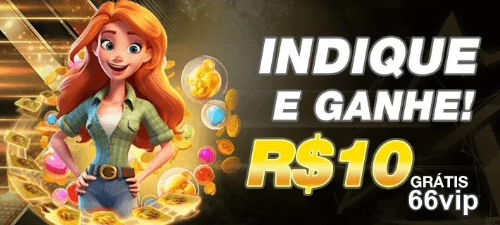 Personagem animado rodeado por símbolos de cassino no 66vip