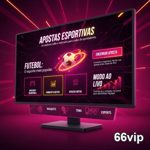 Interface de apostas esportivas no site 66vip.