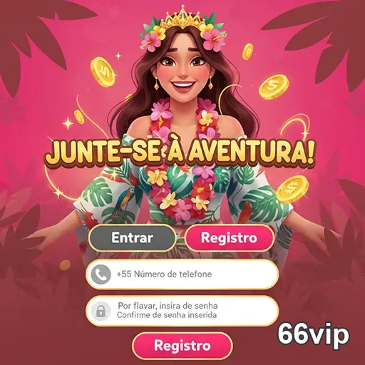 Tela de cadastro da 66vip para acesso a serviços VIP.
