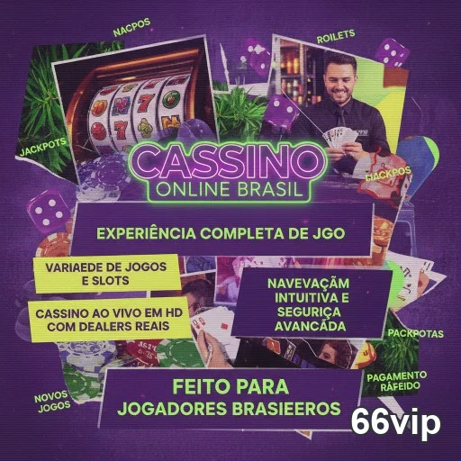 Interface do aplicativo 66vip mostrando jogos de cassino.