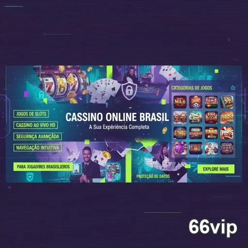 Tela de acesso ao cassino online 66vip com jogos variados e segurança.