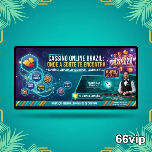 Interface do cassino online '66vip' com jogos e suporte VIP.