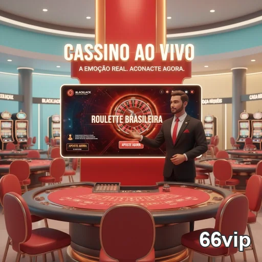Jogos de cassino ao vivo na plataforma 66vip, destacando roleta.