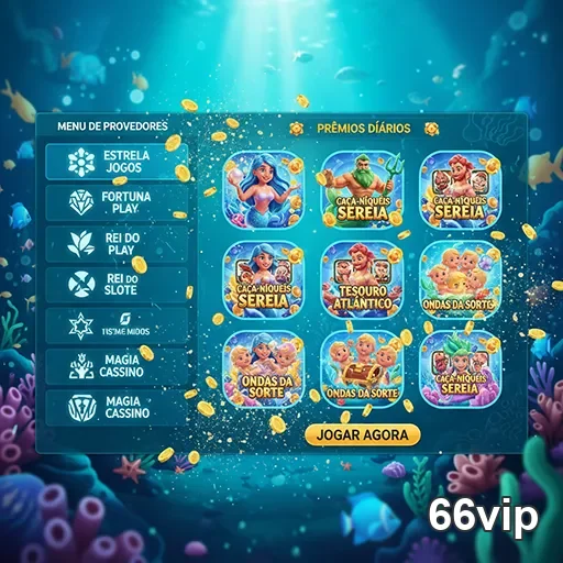 Tela do 66vip com jogos de caça-níqueis VIP disponíveis.