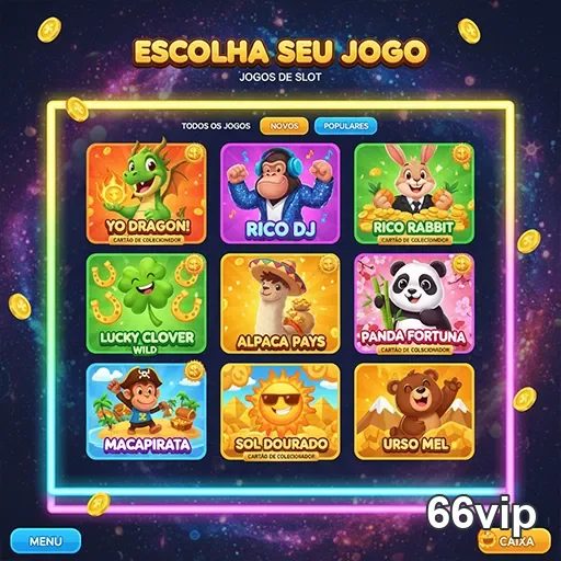 Diversidade de jogos de slot disponíveis no 66vip.