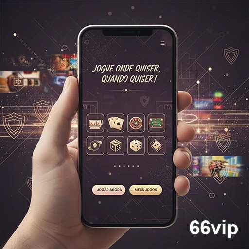 Tela do aplicativo 66vip mostrando jogos disponíveis.
