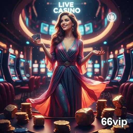 Jogadora em cassino ao vivo no aplicativo 66vip.