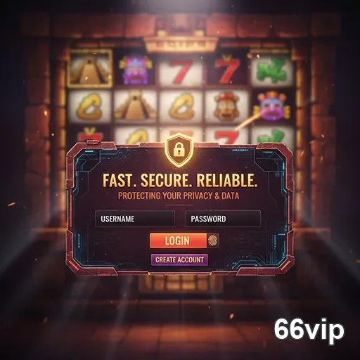 Tela de login do 66vip mostrando segurança e rapidez.