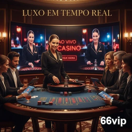 Jogadores interagem em jogos de cassino ao vivo na 66vip.