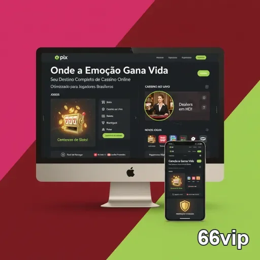 Tela do 66vip mostrando bônus e suporte rápido para jogadores.