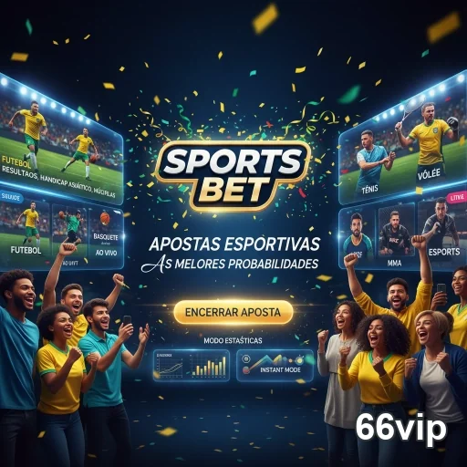 Tela de apostas esportivas ao vivo no 66vip com usuários animados.