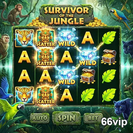 Imagem do slot 'Survivor of the Jungle' na 66vip.